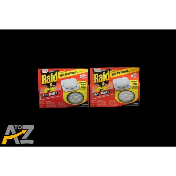 Lot Of 2 Packages of Ant Baits (total 8 baits) Raid S C Johnson Comp. New .24oz - Picture 2 of 11